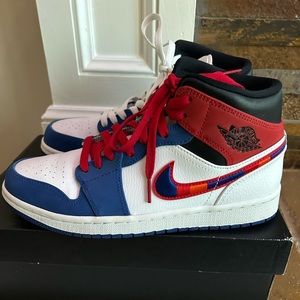 Men’s Jordan 1 Mid Multi-Color Swoosh